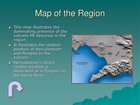 3 geographical features of pompeii.